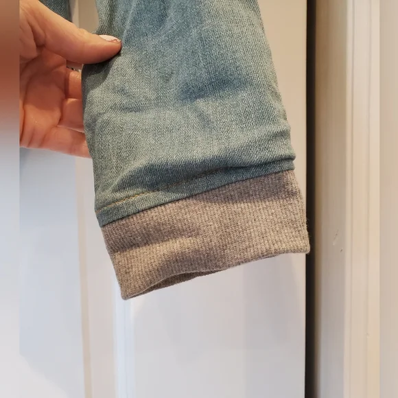 HUDSON| Boys denim jacket, with sweatshirt hood| size 10-12 - Picture 3 of 11